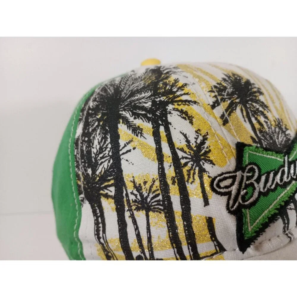 2009 Anheuser-Busch Official Product Budweiser Logo Green Adjustable Hat Cap NWT - Picture 6 of 9